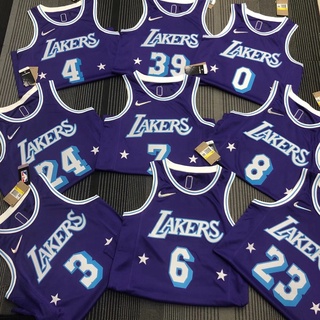 [Caliente Prensado] 2022 NBA Lakers 75 Aniversario Baloncesto Jersey James Davis Anthony Kobe Chaleco