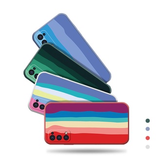Rainbow Gradient Soft Shell Xiaomi Redmi Note 10 9 9S 11 10 9 8 Pro Lite Redmi K30 K20 Pro 2020 Mobile Phone Case Anti-fall Protective Cover cases