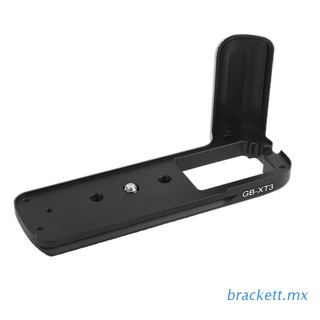 brack aluminio liberación rápida l soporte de placa de agarre de mano para fuji film x-t3 cámara
