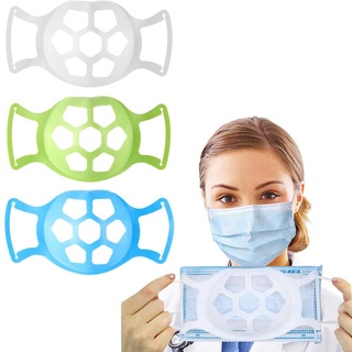 ☎Sj♧3/6 soportes plegables para máscara facial, adultos 3D, reutilizables, lavables, marco de soporte interior