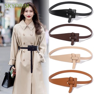 skydrim todo-partido moda cintura simplicidad imitación cuero cinturón popular casual retro delgado cintura femenina faja/multicolor