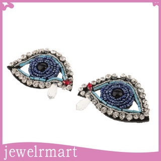 [jewelrmart] 1 par de broche con cuentas de diamantes de imitación para ropa de coser en cuentas