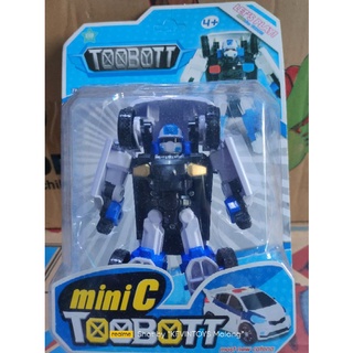 Juguetes de coche de policía se pueden cambiar convertirse en un robot/ ST 24 RB 26 TOOBOTT MINI C/coche de policía
