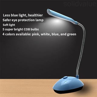 Lámpara De Mesa De Protección De Ojos LED Luz De Lectura Flexible Portátil Escritorio Para La Escuela En Casa