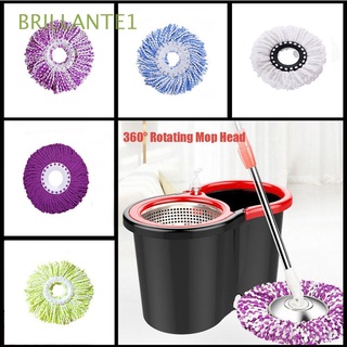 BRILLANTE1 Magic Cleaning Pad Home & Living Microfiber Brush Mop Head 360° Rotating Kitchen Supplies Household Replacement Floor Cleaner/Multicolor