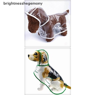 [brightnesshegemony]impermeable Para perros con capucha transparente para mascotas, perro, impermeable, ropa para mascotas