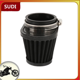 SUZUKI Sudi - filtro de aire para motocicleta (51 mm/2 pulgadas, resistente al polvo, color negro)