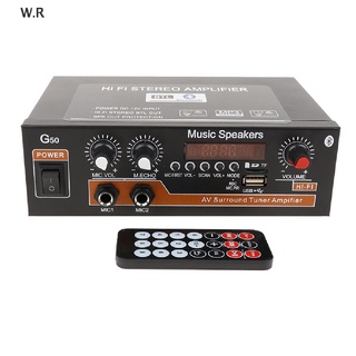 [w.r] g50 800w bluetooth 5.0 amplificador de potencia módulo equipo de sonido altavoz de música en casa