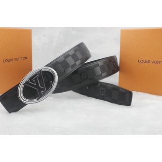 #2021 NEW# 110cm LV Louis Vuitton men high quality casual black Leather belt office male formal belt men business Leather belt