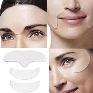 [IffarLove] 3Pcs Women Anti Wrinkle Reusable Silicone Invisible Prevent Wrinkles Lines Patch .