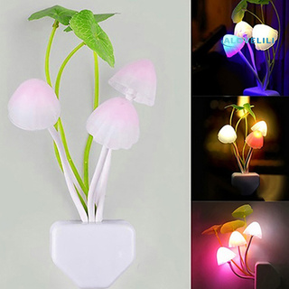 alovelili ee.uu. enchufe adaptador LED lámpara de noche decolor luz Control sentido hongo lámpara (1)