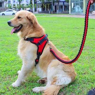 gramquotient pequeño perro grande correa de mano de nylon conduce arnés accesorios salir chaleco medio perro suministros collar ajustable/multicolor