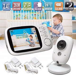 [envíos rápidos] monitor de video para bebé cámara inalámbrica color lcd temperatura de audio visión nocturna