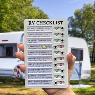 Portátil RV lista de verificación tablero de notas extraíble reutilizable creativo nota almohadilla para el hogar Camping viaje (3)