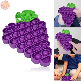 Grape Shaped Decompression Toy Silicone Stress Relief Parent Child Interaction Desktop Toys for Kids Adults