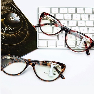 gafas de lectura de ojo de gato para mujer multifocal progresiva gafas presbiópicas anti azul luz leopardo vintage +1.5 +2.0