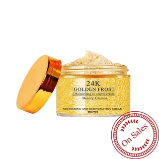 1Pc 24K Golden Frost crema hidratante Control de aceite 20/30/50G rejuvenecedor crema crema Y9Y2