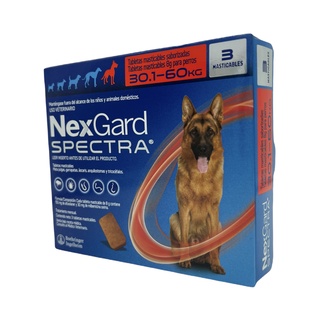 Nexgard Spectra Caja con 3 Pastillas Antipulgas Para Perros De 30 A 60 Kg Xl