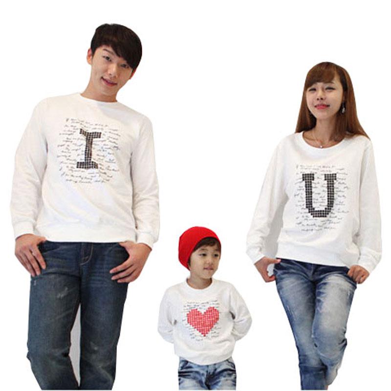 Para hombres mujeres madre hijo padre de manga larga T-shirt familia coincidencia de ropa