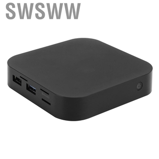 Swsww Mini PC Suitable for Win10/Intel Z‑8350 Wifi Portable Quad‑Core 4+32G Without Fan 100‑240V