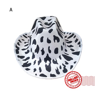 vaca vaquero sombrero cebra leopardo impresión tigre vaquero sombrero de fiesta sombrero de fiesta decoración x3f8