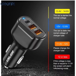 30W PD USB C Car Charger Quick Charge 4.0 3.0 QC4.0 QC3.0 Phone Charger Type C Fast Charging For iPhone 12 Xiaomi Huawei Samsung orbofire