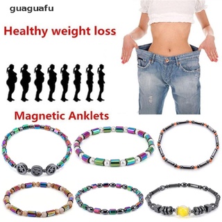 Guaguafu Hematite Stone Weight Loss Anklet Bracelet Therapy Healthy Slimming Anklet Lady MX