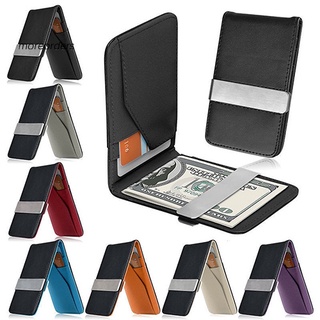 Mo New Arrivel - cartera delgada para hombre, diseño de cuero sintético, diseño de tarjetas de crédito