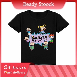New Summer Rugrats Boys Camiseta de manga corta con estampado de dibujos animados