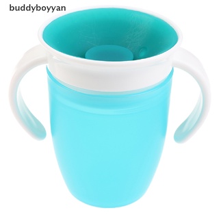 [buddyboyyan] 360 grados se pueden rotar Magic Cup Baby Learning drink taza a prueba de fugas niño caliente (7)