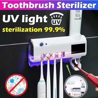 Porta Cepillo Dental C/esterilizador Uv Dispensador De Pasta (9)