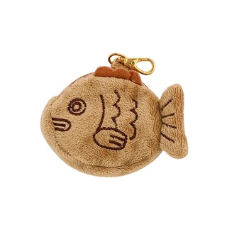 Japan Cute Plush Snapper Fish Doll Coin Purse Wrist Girl Headset Zipper Wallet Cable Cute Bag X3R0