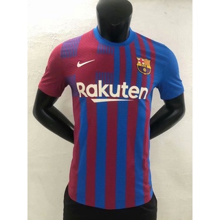 Edición del jugador 2021-2022 Barcelona Vapor Match Jersey de casa camiseta de fútbol en casa camisa de fútbol para hombres adultos