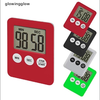 glwg 1pc pantalla digital lcd temporizador de cocina cuenta regresiva reloj despertador resplandor