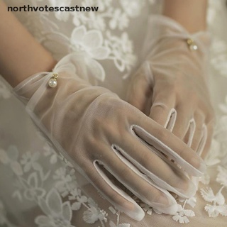 northvotescastnew guantes cortos de novia para mujer/dedo completo/longitud de muñeca/guantes nvcn (8)