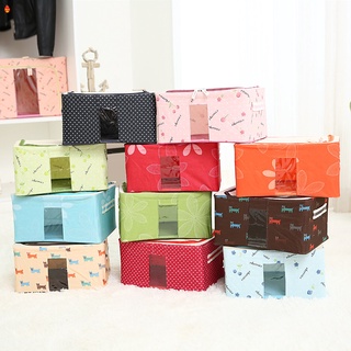 Storage Box Oxford Cloth Steel Frame Folding Organize Toy Clothing Small Gift Box Clothes Storage Bags Stackable