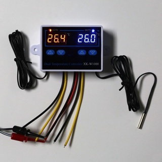 One: termostato Dual para incubadora 10A controlador de temperatura de enfriamiento Digital (9)