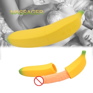 7 frecuencia vibrador plátano consoladores impermeable vibración recargable discreto juguetes sexuales para las mujeres