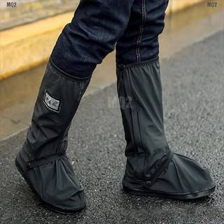 {mq2}caliente impermeable motociclista reflectante lluvia zapatos de arranque footweaar cubierta negro
