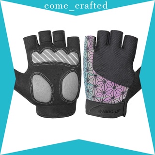 [come_crafted] guantes acolchados de medio dedo para bicicleta/ciclismo/ciclismo deportivo/guantes antideslizantes transpirables para ciclismo de carretera mtb (1)