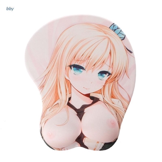 bby Cartoon Anime 3D Beauty Sexy Chest Silicone Mouse Pad Wrist Rest Support Mat (1)