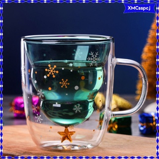 [Ready Stock] Vasos de doble pared caf y t taza de vidrio creativo caf expreso leche jugo agua vasos de cristal para la Oficina hogar