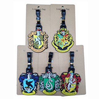 Harry Potter etiqueta de equipaje Harry Potter College insignia de PVC maleta de viaje cheque etiqueta colgante