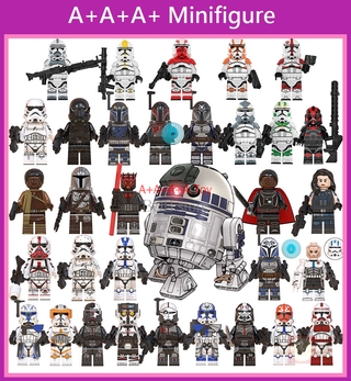 Lego Minifigures Star Wars Death Trooper Mandalorian Mini Wars Action Figures Building Blocks Toys for Kids