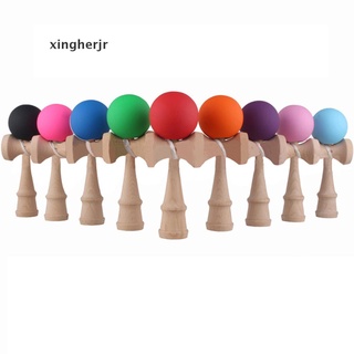 Xjmx 1 Pcs Kendama Japanese Traditional Game Skillful Wooden Toy Rubber Paint Ball Glory
