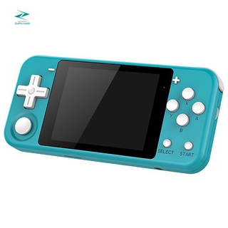 Q90 Retro Game Console Open Source Stuart Dual System Tony System Built-In 2500 Classic Handheld Game Console 3 Inch IPS Screen Blue