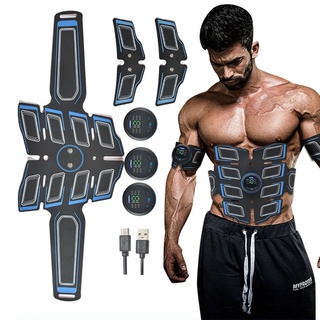 ems abdominal estimulador muscular entrenador usb recargable masajeador adelgazante + 3 controlador abs masaje abdominal