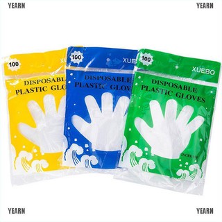 Venta al por mayor 100 guantes desechables de plástico para restaurante, Catering, higiene para procesamiento de alimentos