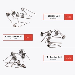 PIRATE COIL 48 A1 Tool Prebuilt Alien Fused Clapton Mix Coil for RDA RBA (6)