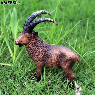 ameesi decoración artesanal mini ovejas modelo granja figuritas pastel de oveja juguete antiarañazos para niños